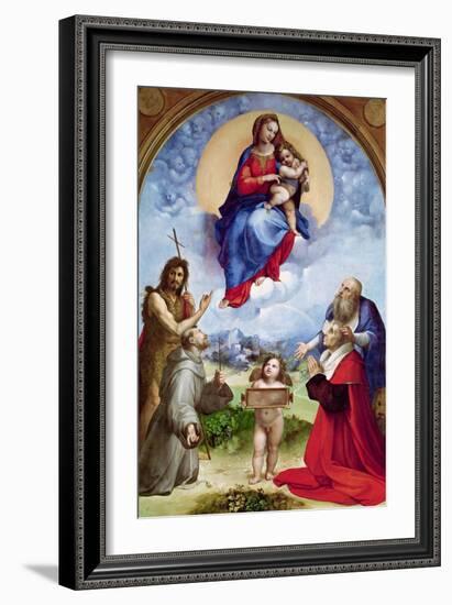 The Foligno Madonna, circa 1511-12-Raphael-Framed Giclee Print