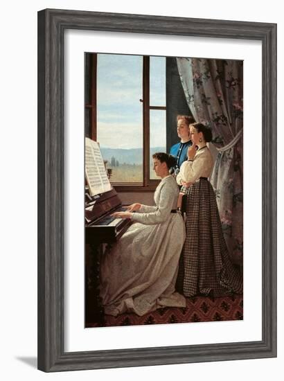 The Folk Song-Silvestro Lega-Framed Giclee Print
