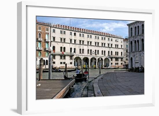 The Fondaco Dei Tedeschi at the Rialto, Reconstructed after the Fire of 1505 by Giorgio Spavento-null-Framed Giclee Print