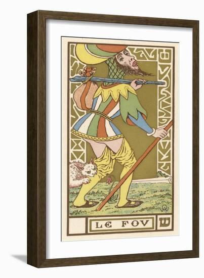 The Fool Depicted on a Tarot Card-null-Framed Art Print