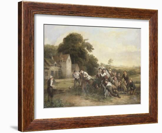 The Football Game-Thomas Webster-Framed Giclee Print