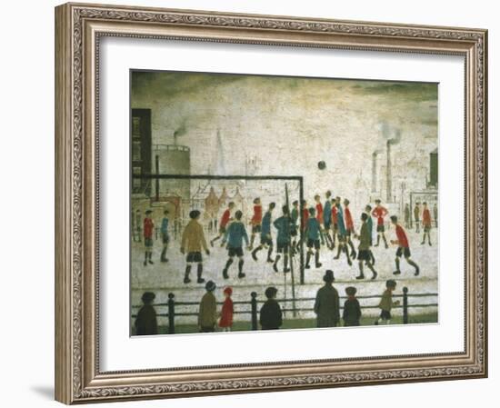 The Football Match-Laurence Stephen Lowry-Framed Art Print