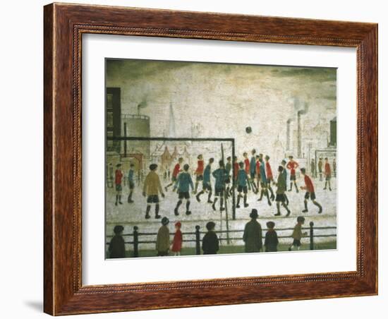 The Football Match-Laurence Stephen Lowry-Framed Art Print