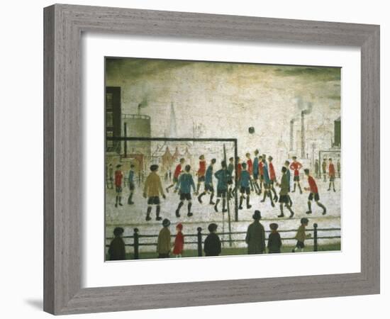 The Football Match-Laurence Stephen Lowry-Framed Art Print