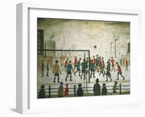 The Football Match-Laurence Stephen Lowry-Framed Art Print