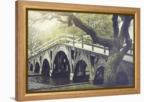 The Footbridge in Corolla, North Carolina is on the National Register of Historic Places.-pdb1-Framed Premier Image Canvas