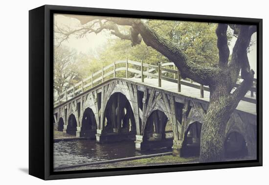 The Footbridge in Corolla, North Carolina is on the National Register of Historic Places.-pdb1-Framed Premier Image Canvas