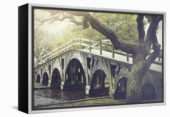 The Footbridge in Corolla, North Carolina is on the National Register of Historic Places.-pdb1-Framed Premier Image Canvas