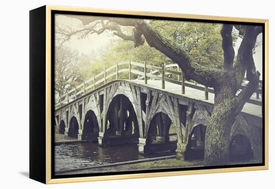 The Footbridge in Corolla, North Carolina is on the National Register of Historic Places.-pdb1-Framed Premier Image Canvas