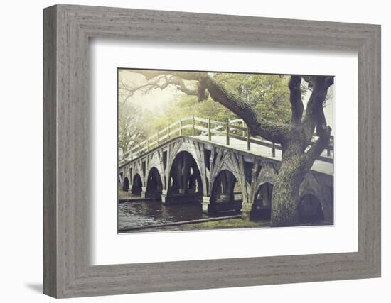 The Footbridge in Corolla, North Carolina is on the National Register of Historic Places.-pdb1-Framed Photographic Print