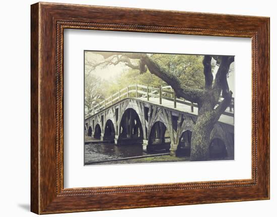 The Footbridge in Corolla, North Carolina is on the National Register of Historic Places.-pdb1-Framed Photographic Print