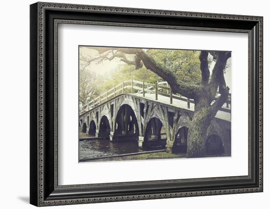 The Footbridge in Corolla, North Carolina is on the National Register of Historic Places.-pdb1-Framed Photographic Print