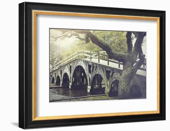 The Footbridge in Corolla, North Carolina is on the National Register of Historic Places.-pdb1-Framed Photographic Print