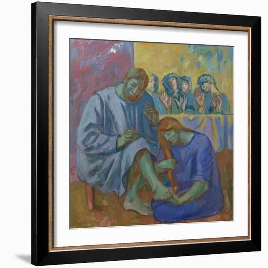 The Footwashing, 1990-Hans Feibusch-Framed Premium Giclee Print