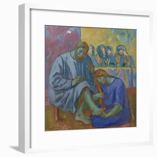 The Footwashing, 1990-Hans Feibusch-Framed Giclee Print