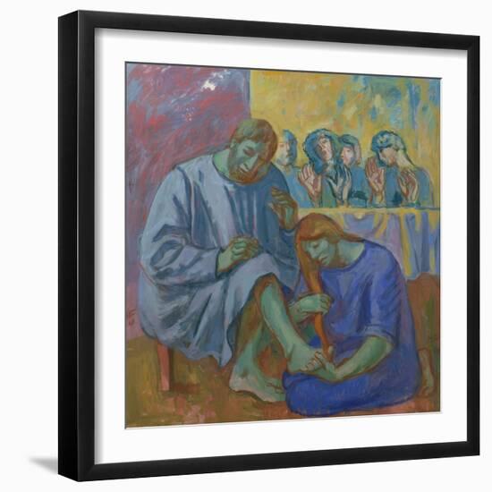 The Footwashing, 1990-Hans Feibusch-Framed Giclee Print