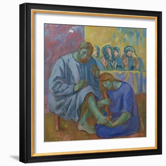 The Footwashing, 1990-Hans Feibusch-Framed Giclee Print