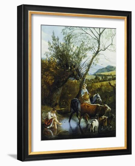 The Ford, 1672-Jan Siberechts-Framed Giclee Print