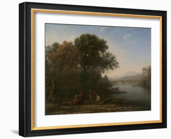 The Ford, c.1636-Claude Lorrain-Framed Giclee Print