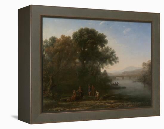 The Ford, c.1636-Claude Lorrain-Framed Premier Image Canvas