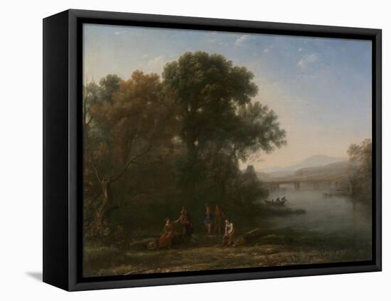 The Ford, c.1636-Claude Lorrain-Framed Premier Image Canvas