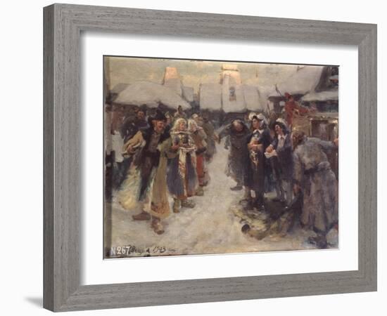 The Foreigners in Muscovy, 1903-Konstantin Alexandrovich Veshchilov-Framed Giclee Print