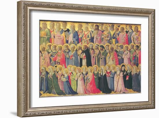 The Forerunners of Christ with Saints and Martyrs, 1423-24-Fra Angelico-Framed Giclee Print