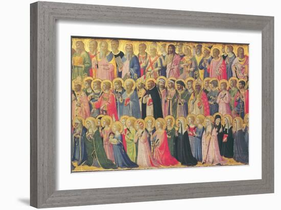 The Forerunners of Christ with Saints and Martyrs, 1423-24-Fra Angelico-Framed Giclee Print