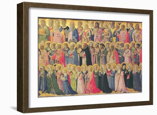 The Forerunners of Christ with Saints and Martyrs, 1423-24-Fra Angelico-Framed Giclee Print