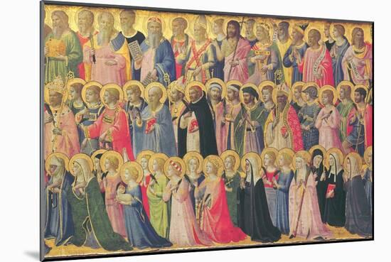 The Forerunners of Christ with Saints and Martyrs, 1423-24-Fra Angelico-Mounted Giclee Print