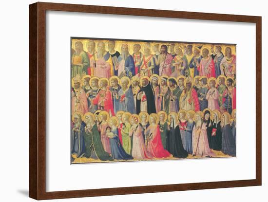 The Forerunners of Christ with Saints and Martyrs, 1423-24-Fra Angelico-Framed Giclee Print