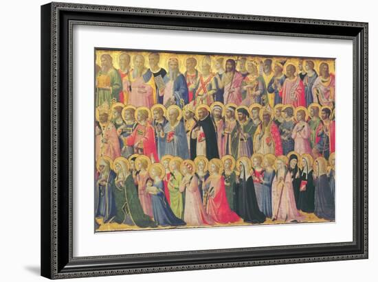 The Forerunners of Christ with Saints and Martyrs, 1423-24-Fra Angelico-Framed Giclee Print