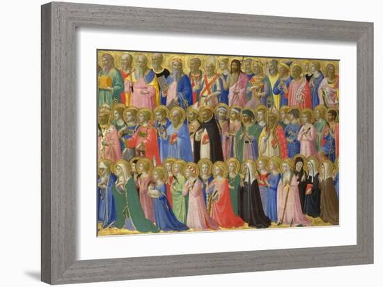 The Forerunners of Christ with Saints and Martyrs, C. 1423-1424-Fra Angelico-Framed Giclee Print