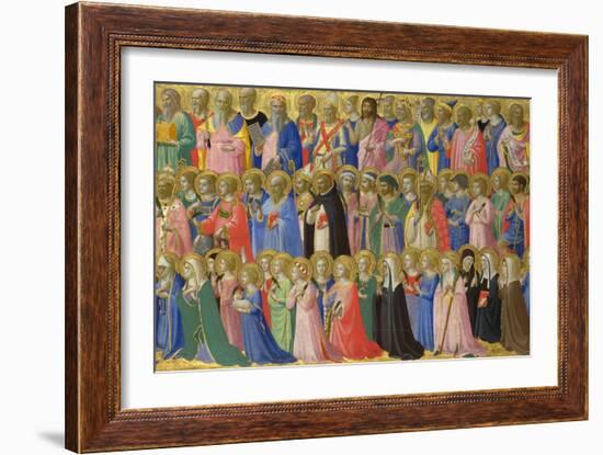 The Forerunners of Christ with Saints and Martyrs, C. 1423-1424-Fra Angelico-Framed Giclee Print