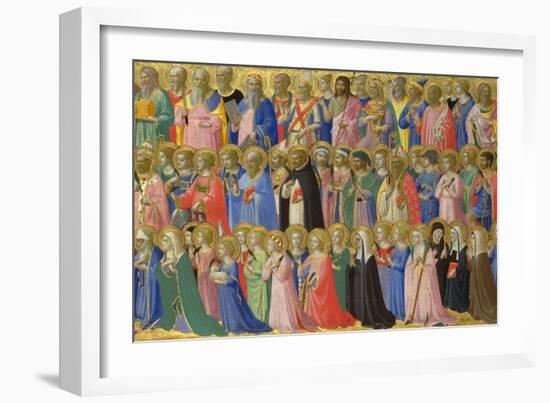 The Forerunners of Christ with Saints and Martyrs, C. 1423-1424-Fra Angelico-Framed Giclee Print