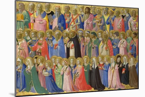 The Forerunners of Christ with Saints and Martyrs, C. 1423-1424-Fra Angelico-Mounted Giclee Print