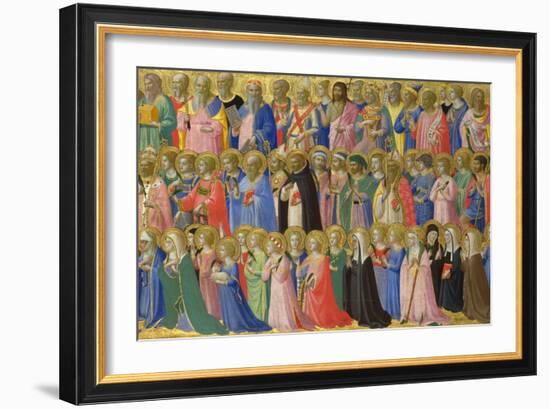 The Forerunners of Christ with Saints and Martyrs, C. 1423-1424-Fra Angelico-Framed Giclee Print