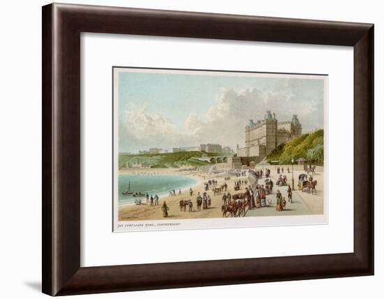 The Foreshore Road at Scarborough Which Follows the Coast Beside the Beach-null-Framed Art Print