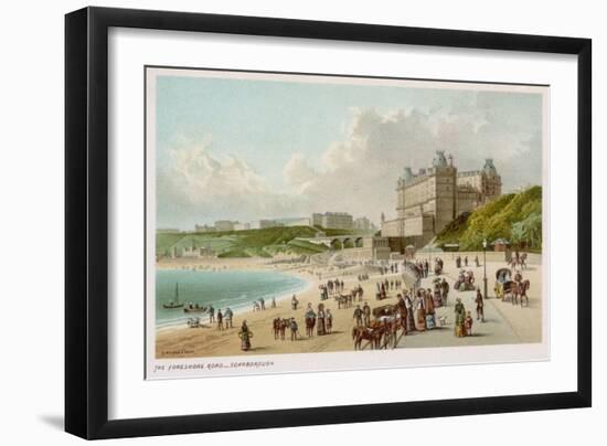 The Foreshore Road at Scarborough Which Follows the Coast Beside the Beach-null-Framed Art Print