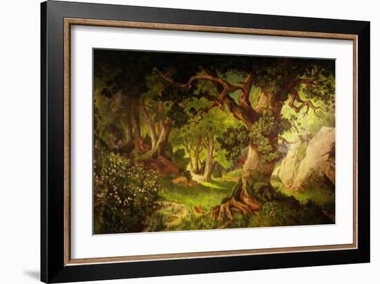 The Forest Crossed by Parsifal to Liberate Amfortas at Castle of Grail, from Opera Parsifal-null-Framed Giclee Print
