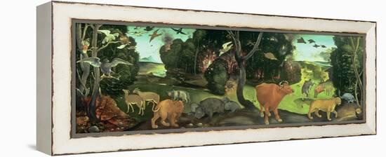 The Forest Fire, 15th Century-Piero di Cosimo-Framed Premier Image Canvas