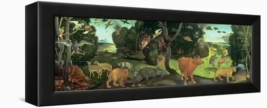 The Forest Fire, 15th Century-Piero di Cosimo-Framed Premier Image Canvas