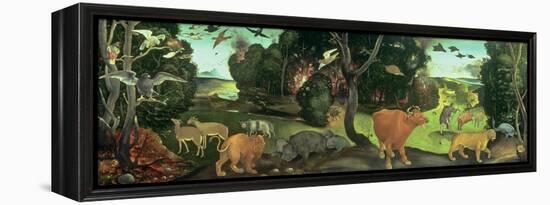 The Forest Fire, 15th Century-Piero di Cosimo-Framed Premier Image Canvas