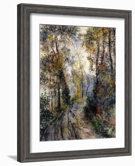 The Forest Path, 1871-Pierre-Auguste Renoir-Framed Premium Giclee Print