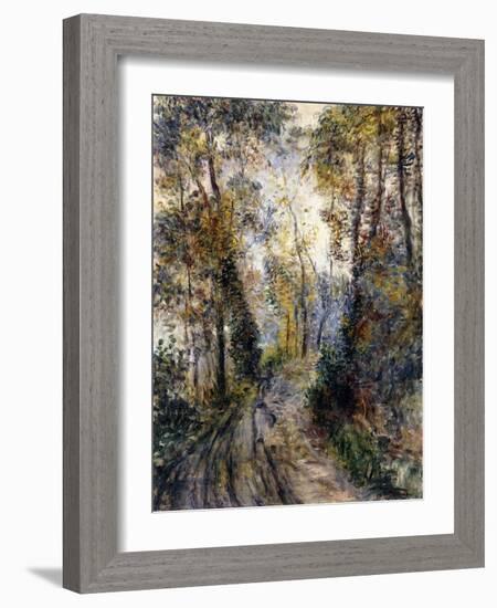 The Forest Path, 1871-Pierre-Auguste Renoir-Framed Giclee Print