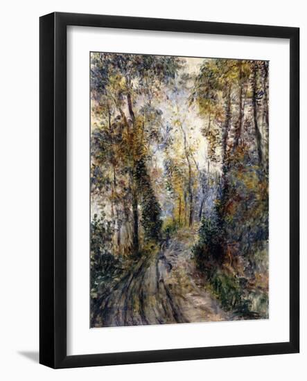 The Forest Path, 1871-Pierre-Auguste Renoir-Framed Giclee Print