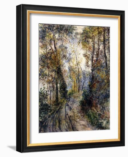 The Forest Path, 1871-Pierre-Auguste Renoir-Framed Giclee Print