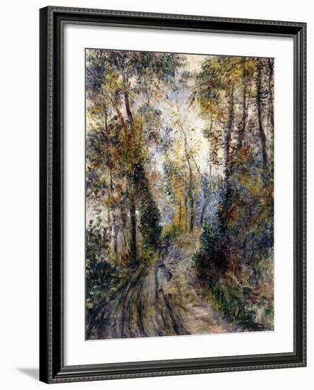 The Forest Path, 1871-Pierre-Auguste Renoir-Framed Giclee Print