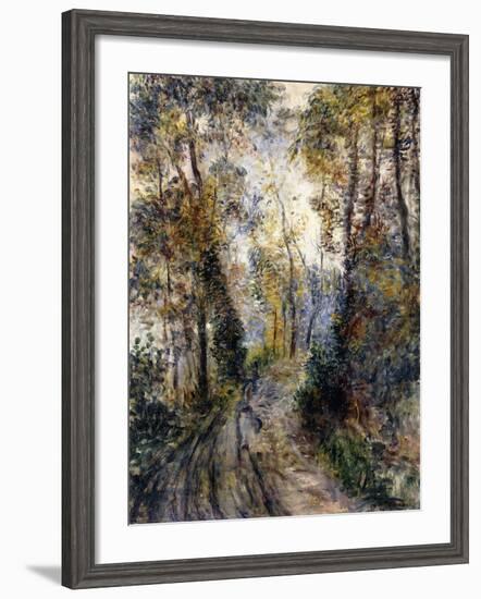 The Forest Path, 1871-Pierre-Auguste Renoir-Framed Giclee Print