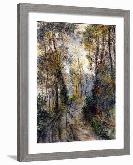 The Forest Path, 1871-Pierre-Auguste Renoir-Framed Giclee Print